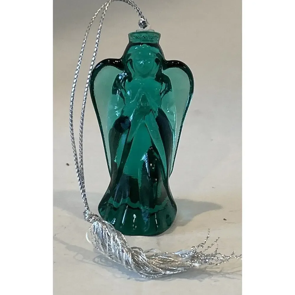 Extremely rare Vintage Lenox Herald Angel Figure-Green Ornament